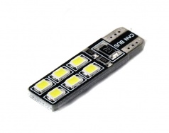 Светодиодная лампа W5W (T10) 12SMD (2835) CAN BUS WHITE