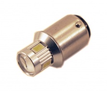 Светодиодная лампа P21/5W (BA15S-1156) 6SMD (5630) LENS YELLOW